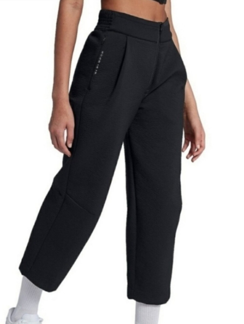 EUC Nike Sportswear Tech Pack Black Woven Cropped Pants Size XS